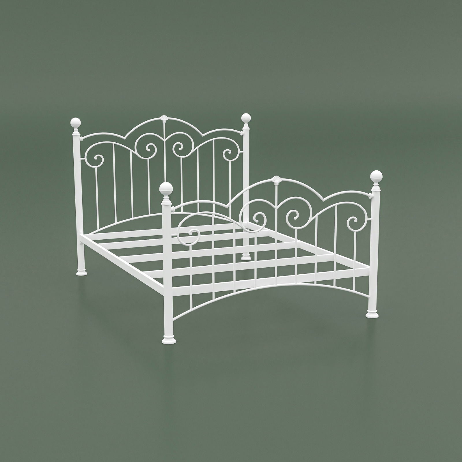 MetalCraft Traditional Spanish Design Iron Bed - Furnishiaa -  -